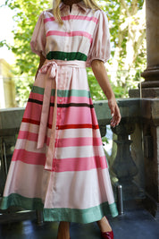 MARLEY DRESS RETRO STRIPE