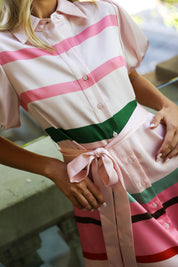MARLEY DRESS RETRO STRIPE