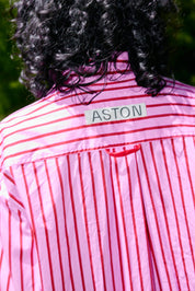BUDDY SHIRT MAGENTA STRIPE