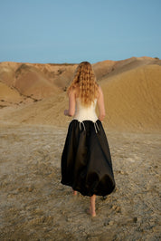 MARGUERITE GOWN NERO ANTIQUE - PRE ORDER
