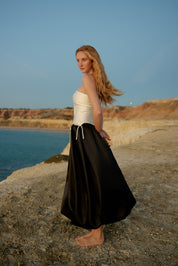 MARGUERITE GOWN NERO ANTIQUE - PRE ORDER