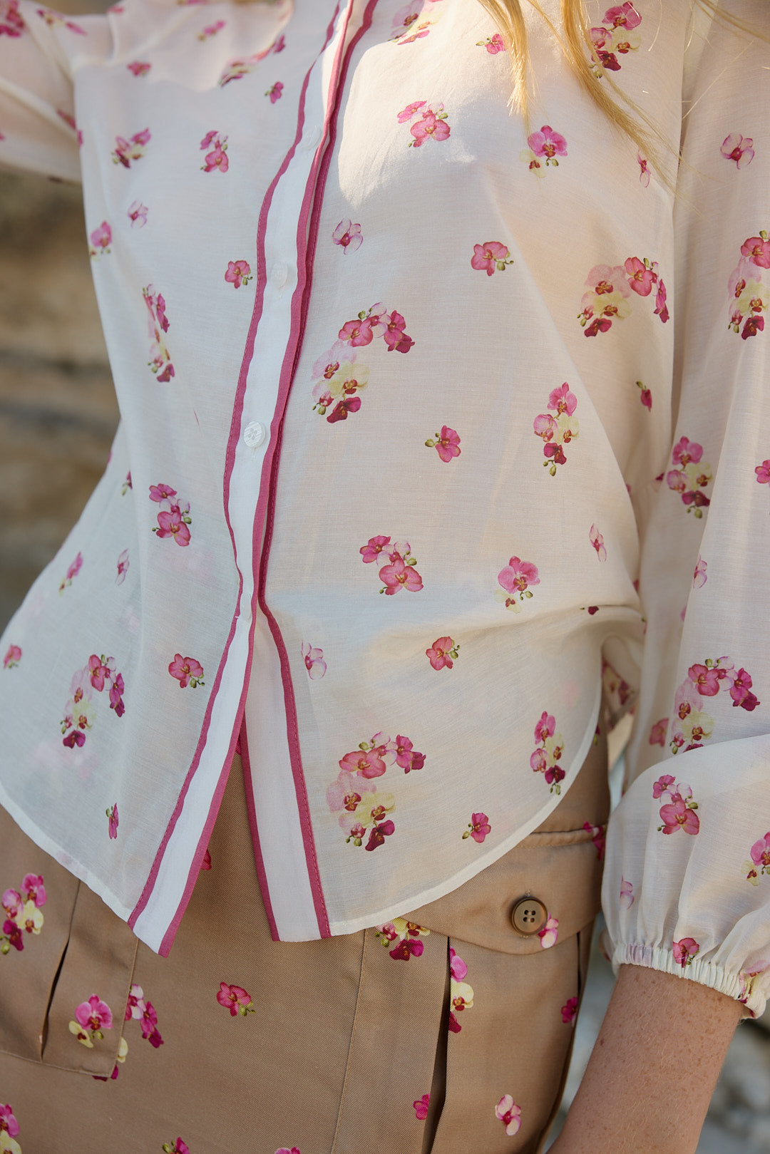 VIVIAN BLOUSE IN ANTIQUE PHALAE