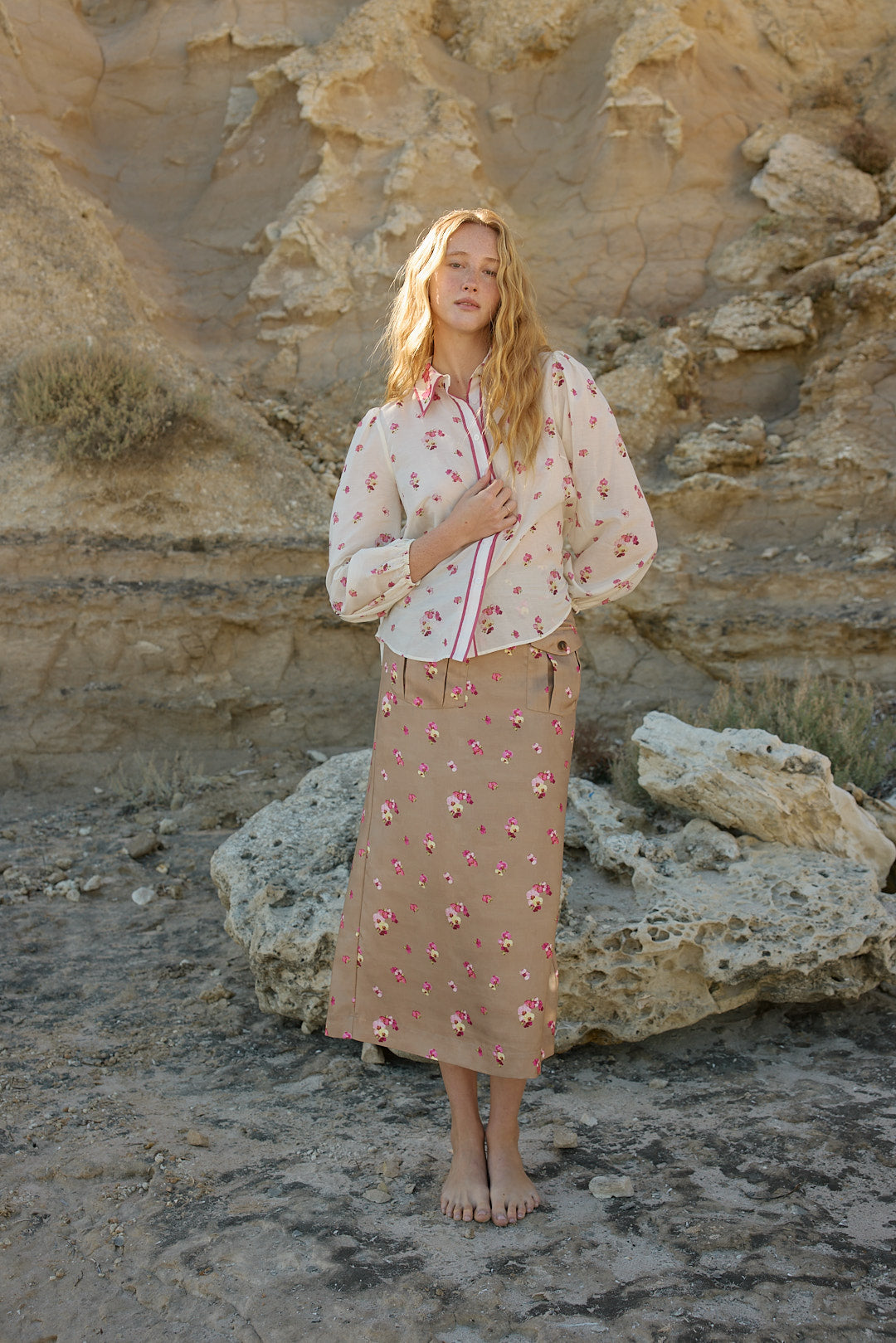 VIVIAN BLOUSE IN ANTIQUE PHALAE