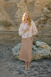 VIVIAN BLOUSE IN ANTIQUE PHALAE