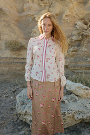 VIVIAN BLOUSE IN ANTIQUE PHALAE