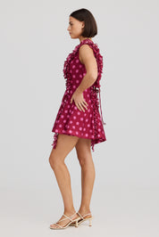 BIANCA DRESS REDCURRENT DOT
