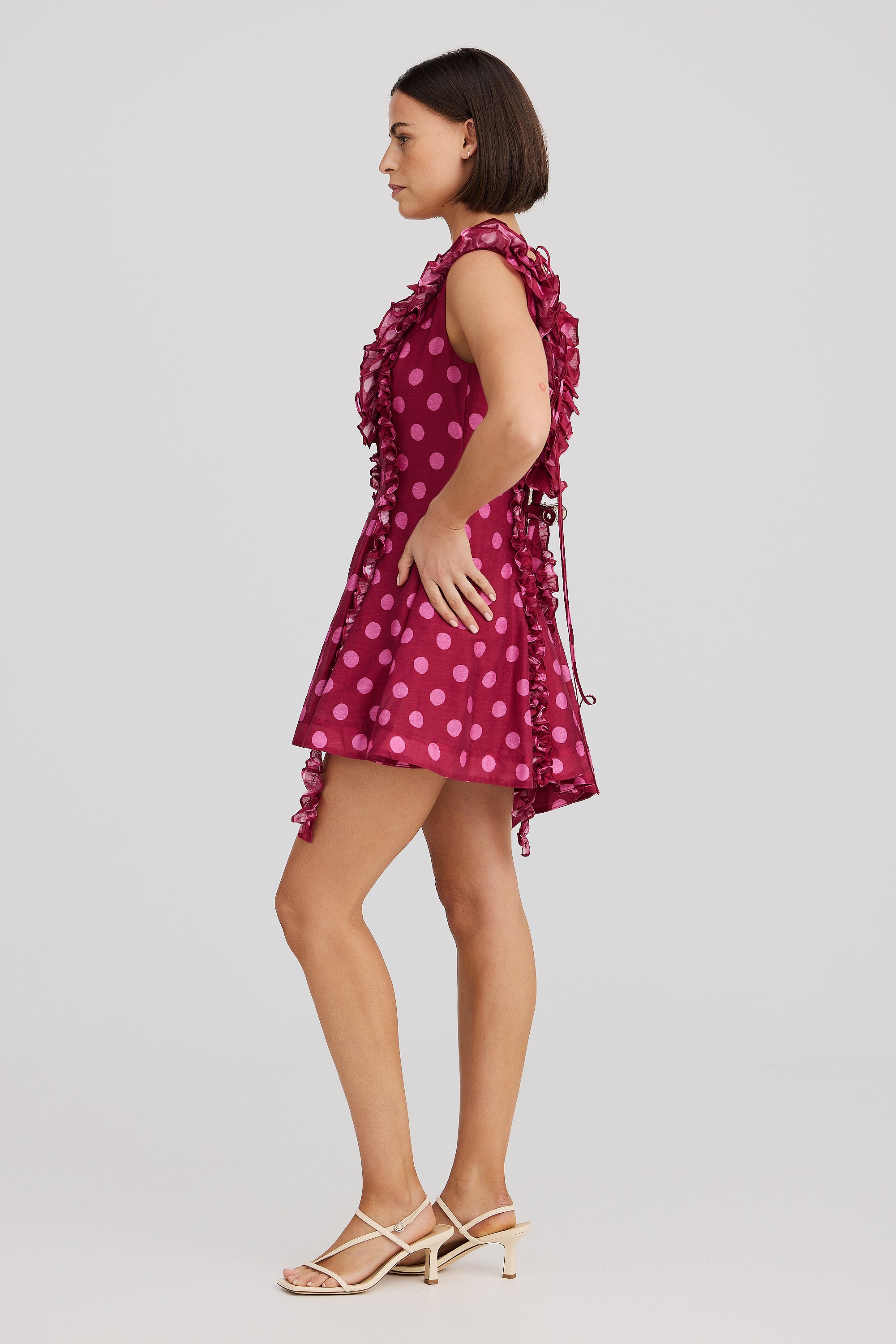 BIANCA DRESS REDCURRENT DOT