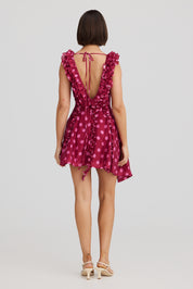 BIANCA DRESS REDCURRENT DOT