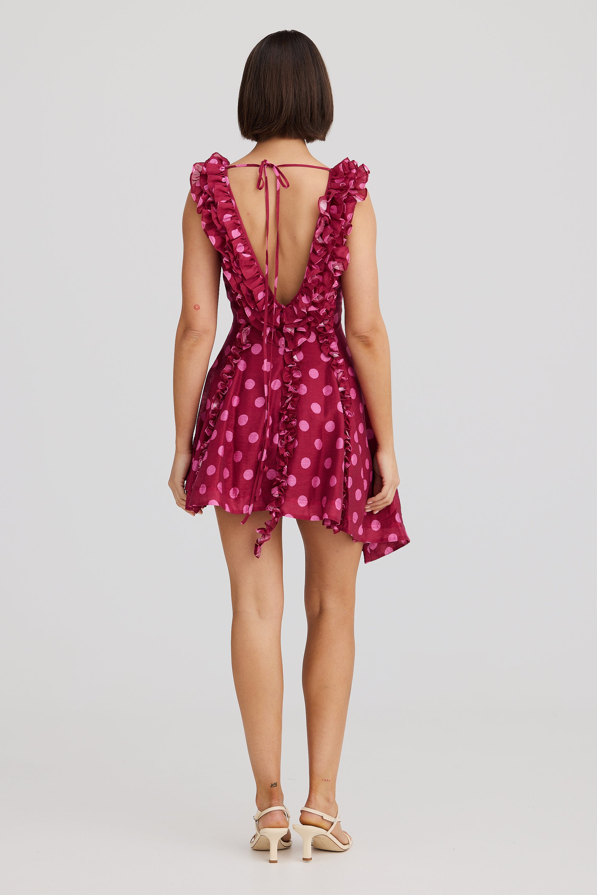 BIANCA DRESS REDCURRENT DOT
