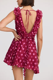 BIANCA DRESS REDCURRENT DOT