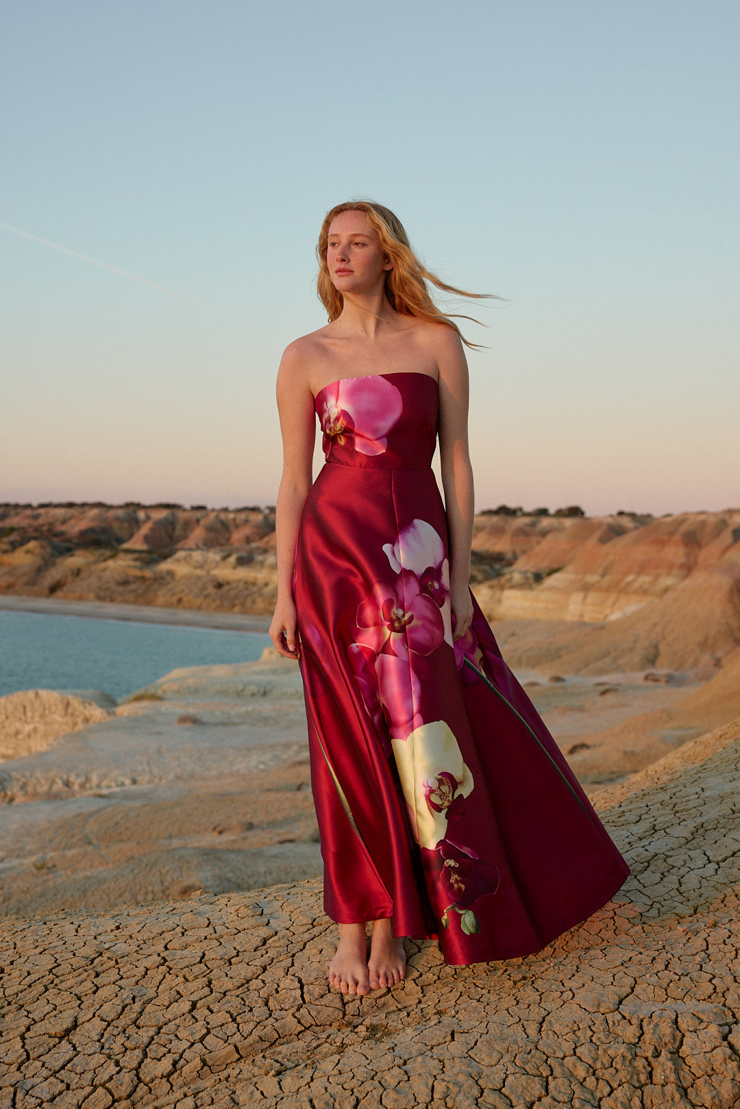 AUDREY GOWN REDCURRANT PHALAE – Aston Studio