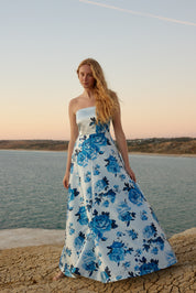 AUDREY GOWN BLITHE ROSE