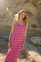 POSEY DRESS ORCHID DOT