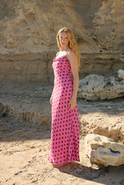 POSEY DRESS ORCHID DOT