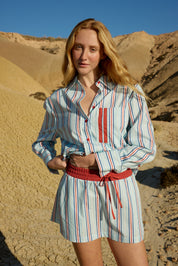 BUDDY SHIRT BLITHE CHERRY STRIPE