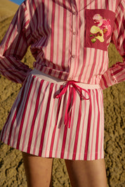 INDI SKIRT ORCHID STRIPE