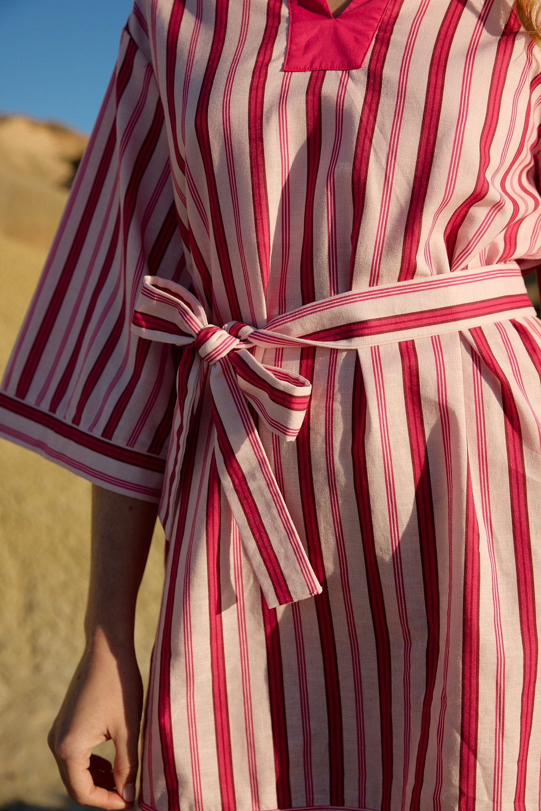 BRIDGET MINI DRESS ORCHID STRIPE