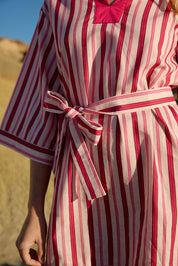 BRIDGET MINI DRESS ORCHID STRIPE