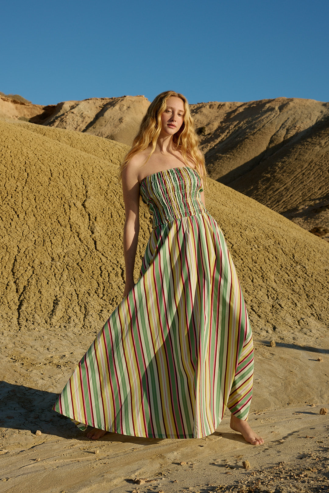 LAYLA DRESS MEADOW STRIPE