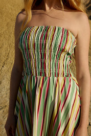 LAYLA DRESS MEADOW STRIPE