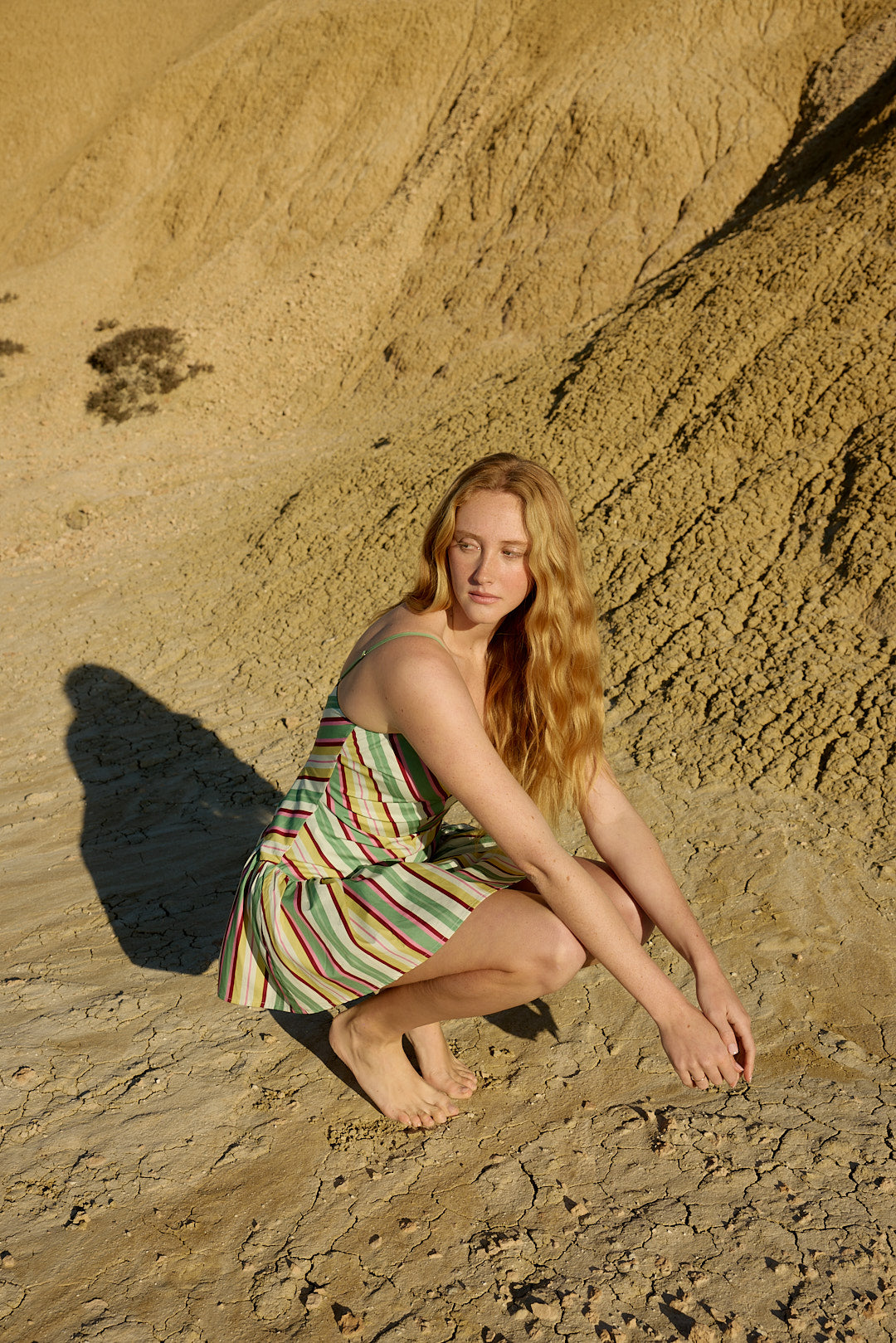 AGATHA MINI DRESS MEADOW STRIPE