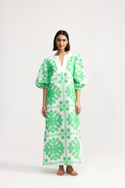 DORIS DRESS MEDITERRANEAN FERN
