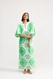 DORIS DRESS MEDITERRANEAN FERN