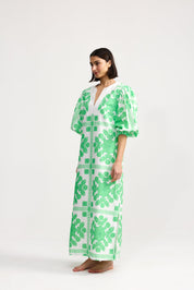 DORIS DRESS MEDITERRANEAN FERN