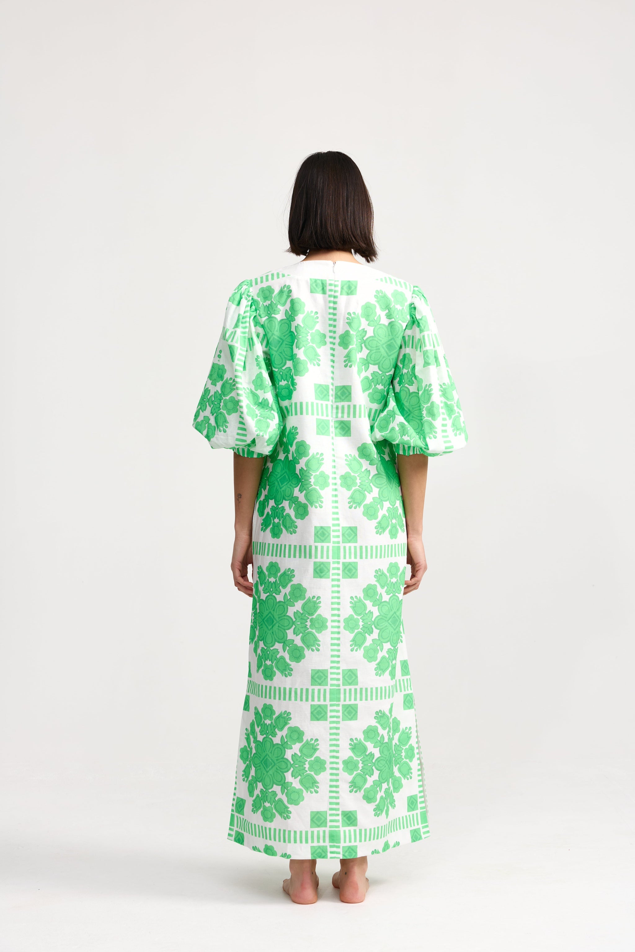 DORIS DRESS MEDITERRANEAN FERN