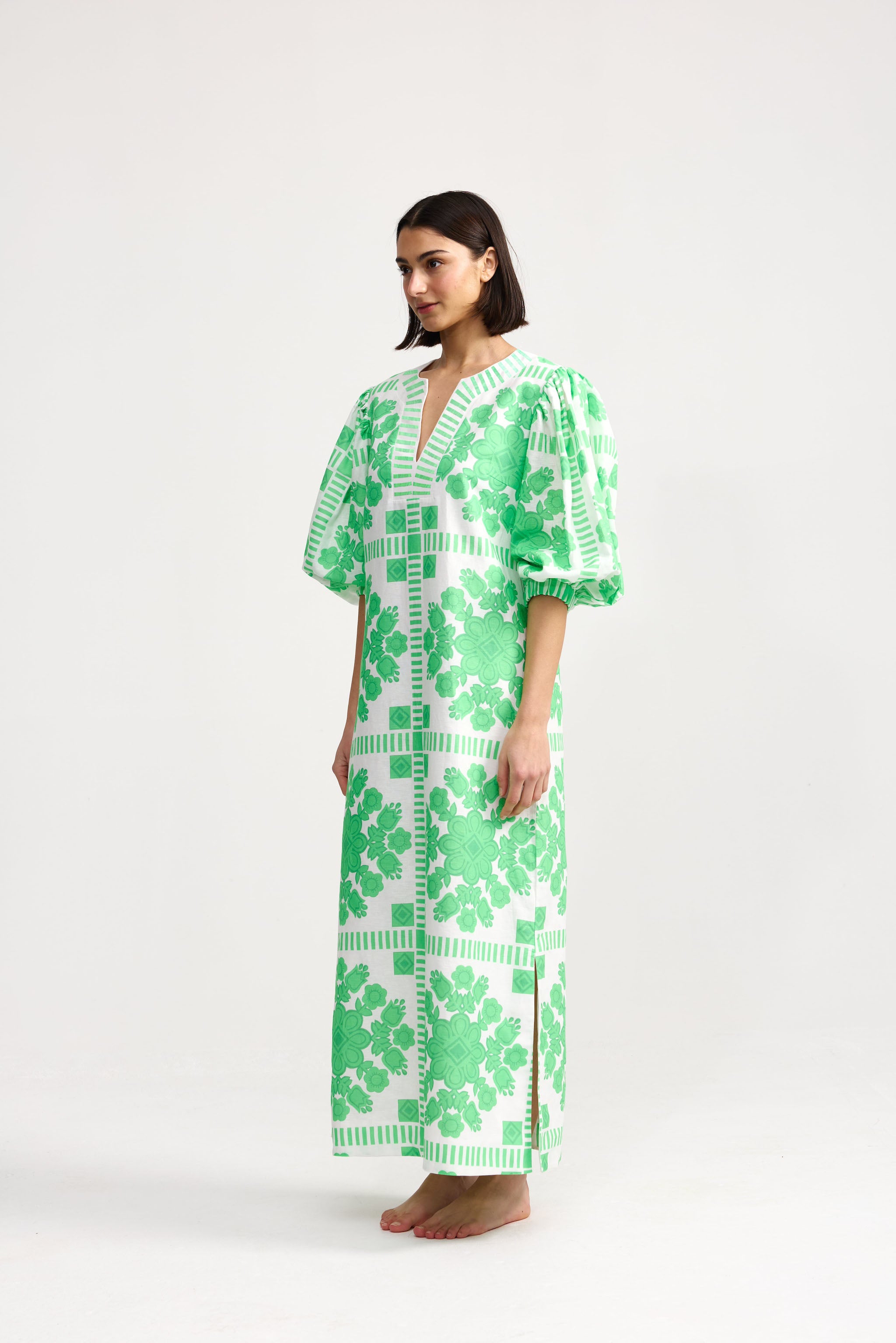 DORIS DRESS MEDITERRANEAN FERN