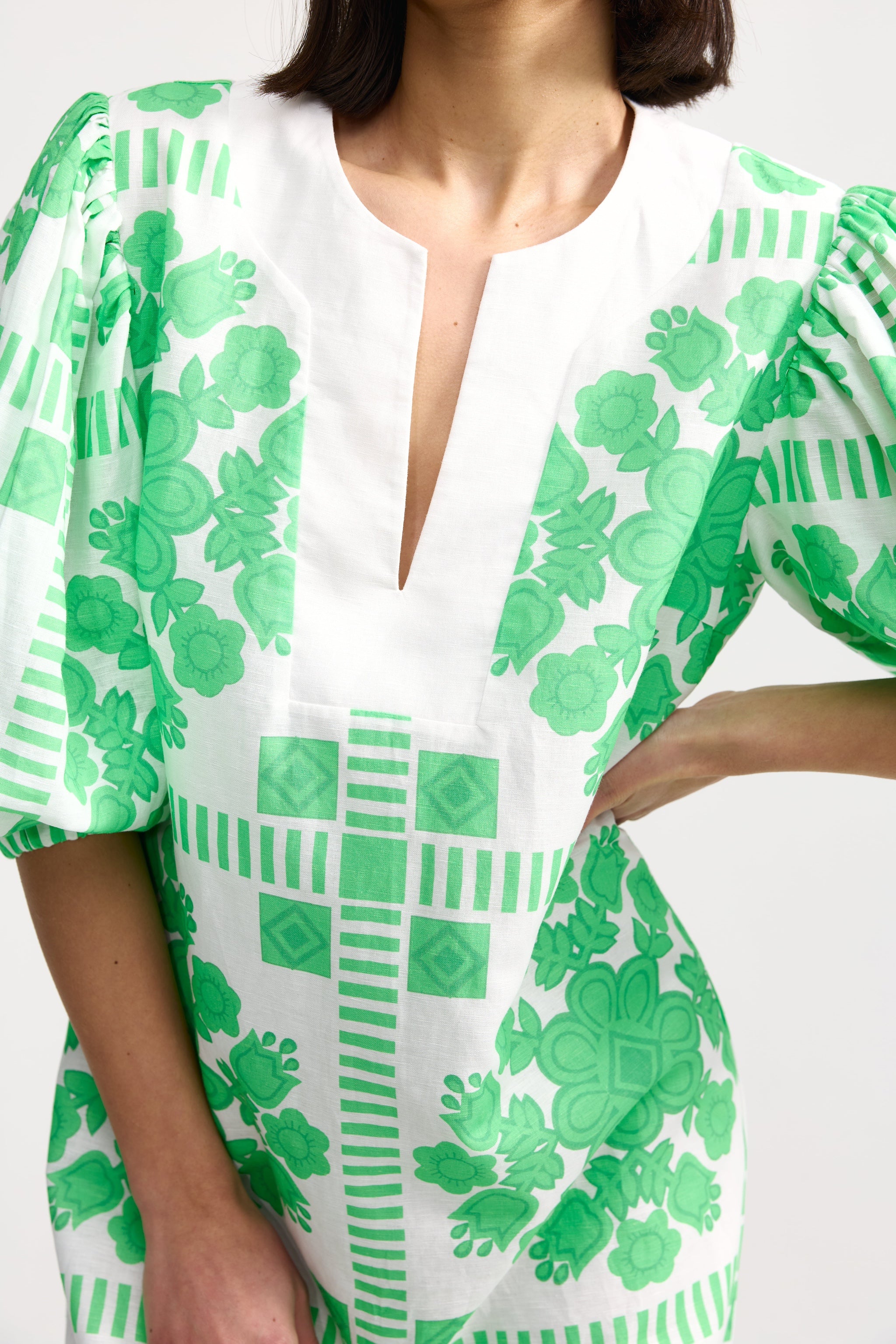 DORIS DRESS MEDITERRANEAN FERN