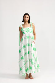 PIPPA DRESS MEDITERRANEAN FERN