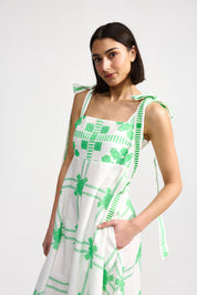 PIPPA DRESS MEDITERRANEAN FERN