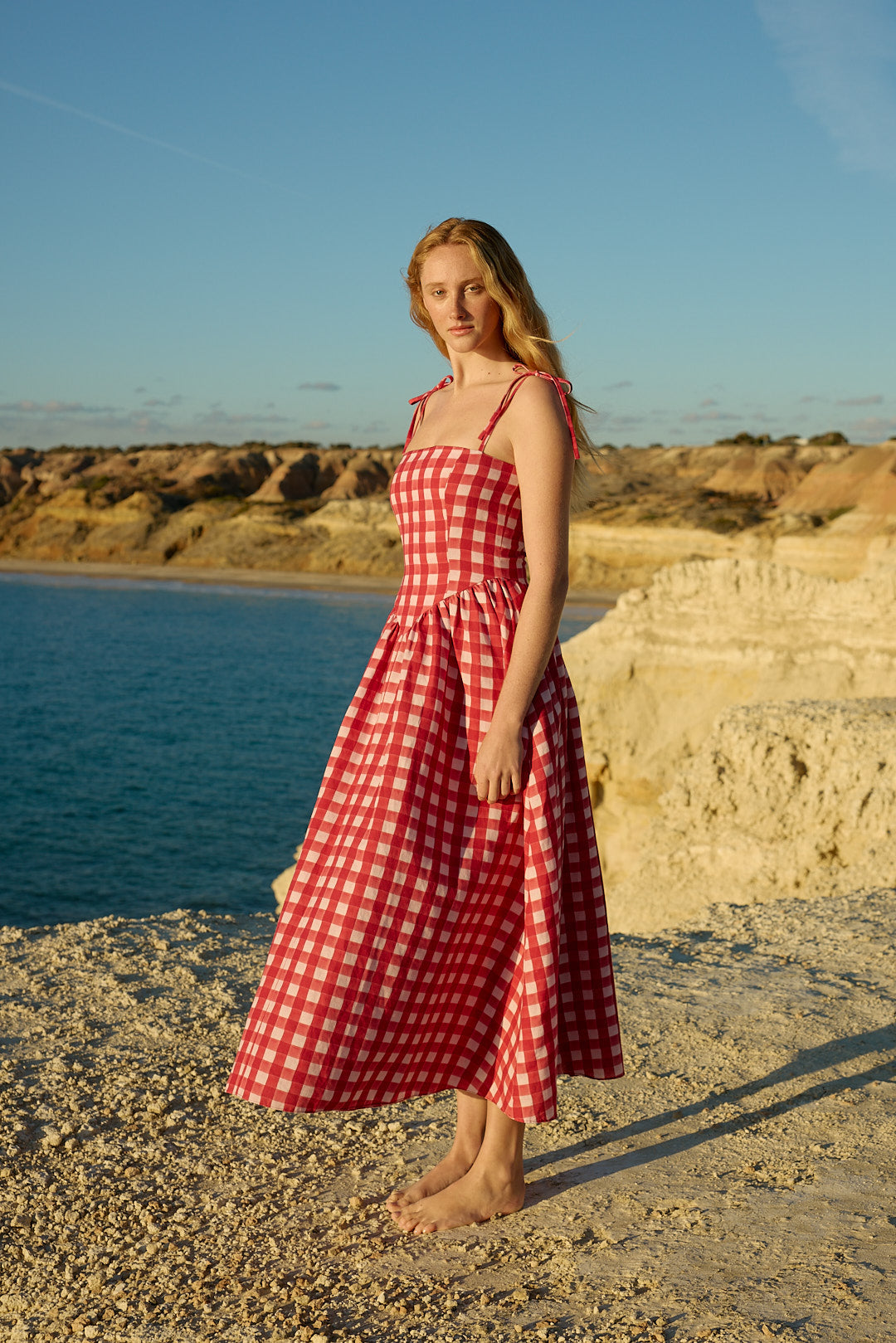 POLLY DRESS REDCURRANT GINGHAM