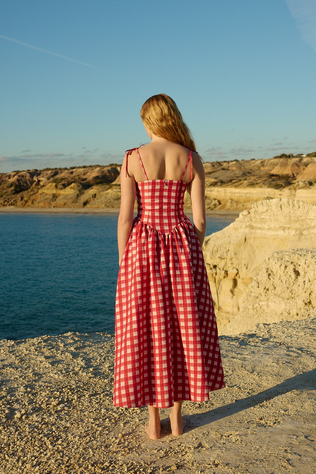 POLLY DRESS REDCURRANT GINGHAM