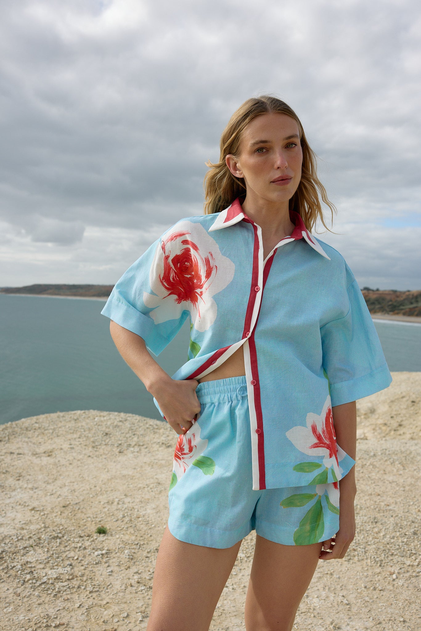 NERI SHIRT BLUEBELL ROSE