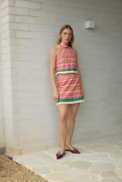 ULA MINI SKIRT RUBY MULTI STRIPE