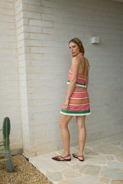 MADELEINE TOP RUBY MULTI STRIPE