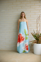 LUCIE DRESS BLUEBELL ROSE