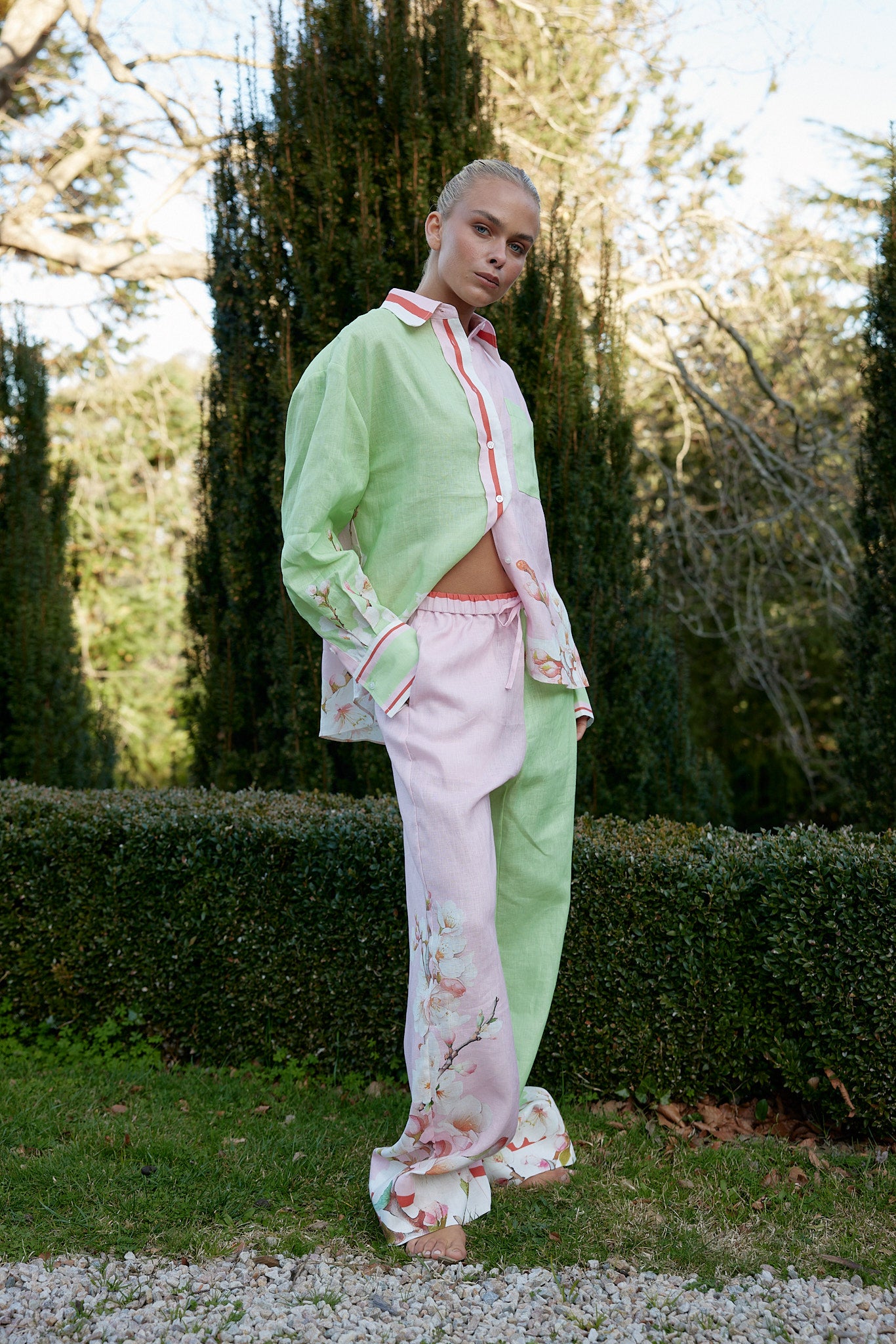 JOE PANT IN PARFAIT/PARADISE BLOSSOM