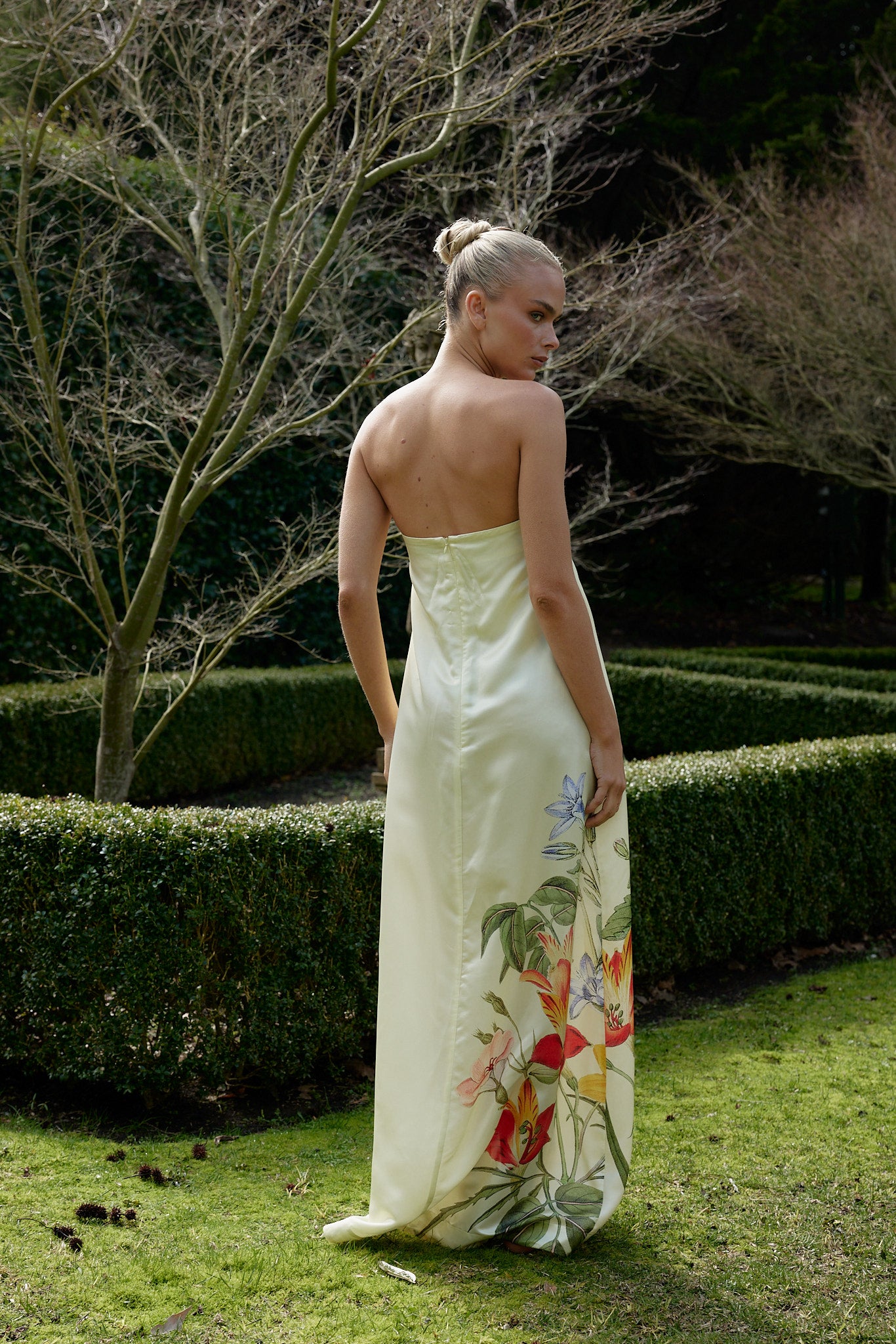 LUCIE DRESS BUTTERMILK FLEUR – Aston Studio