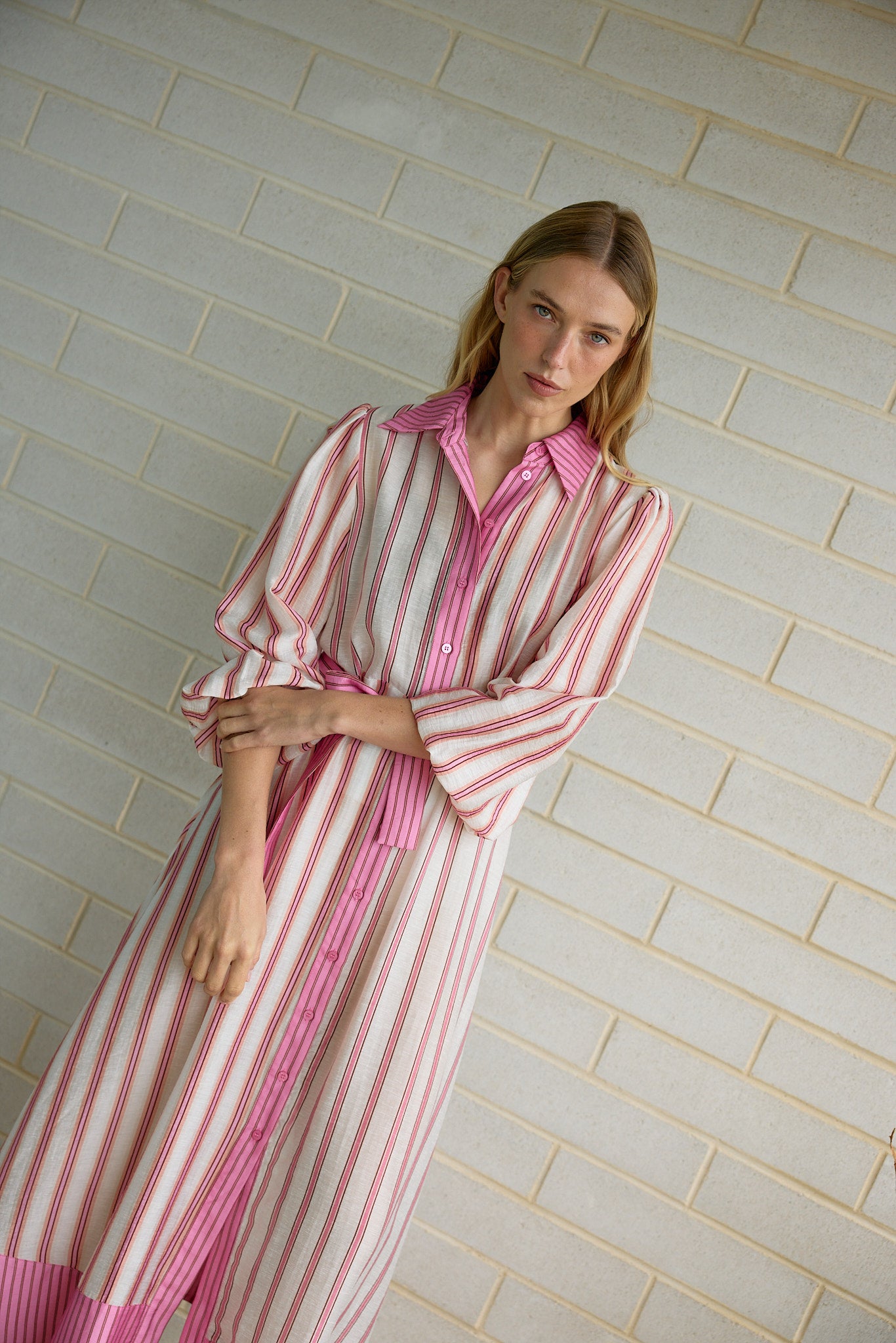 BRIAR DRESS POPPY BARK MULTI