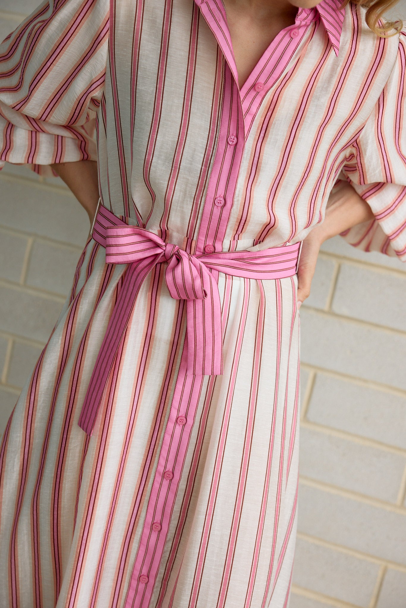 BRIAR DRESS POPPY BARK MULTI