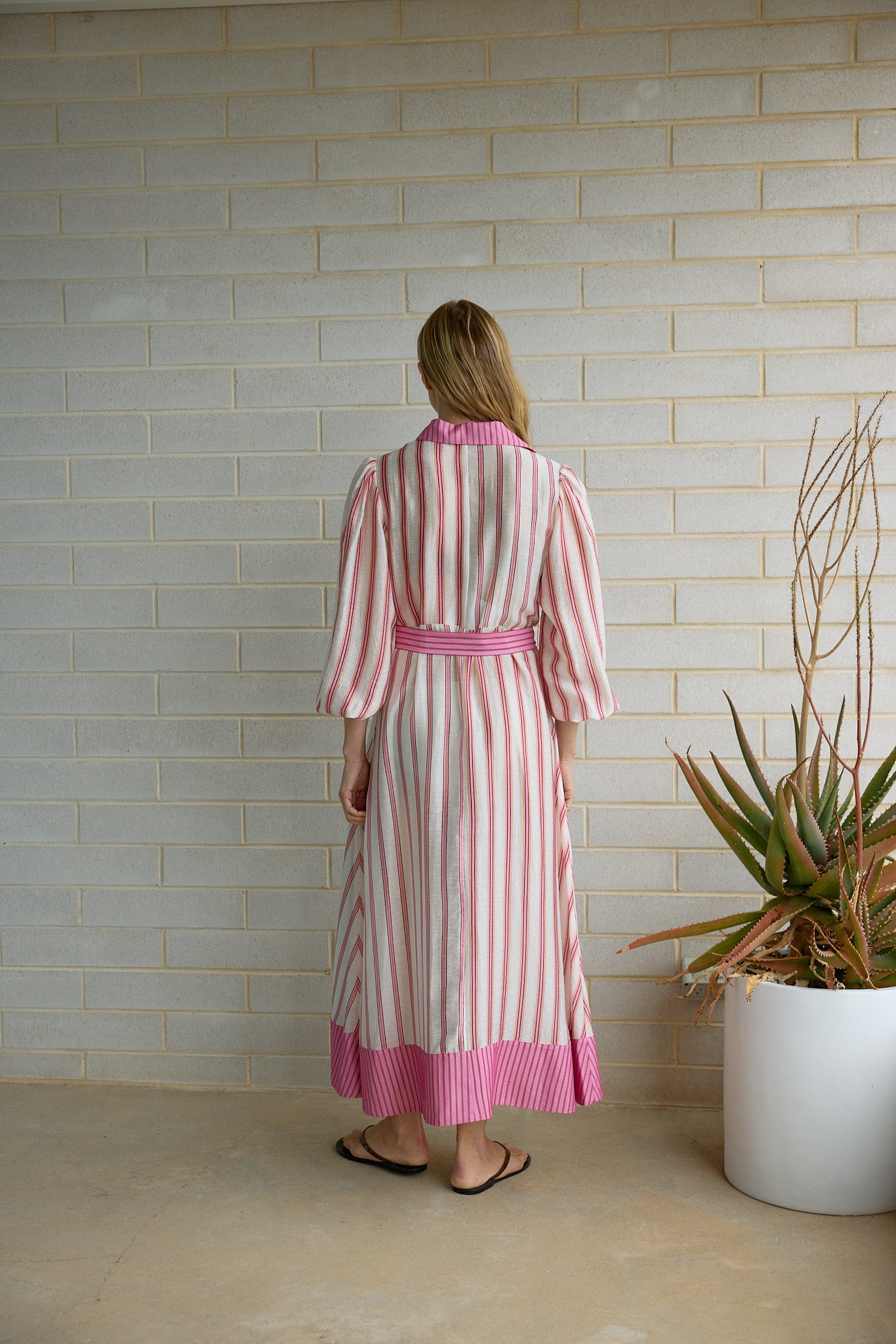 BRIAR DRESS POPPY BARK MULTI