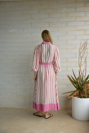 BRIAR DRESS POPPY BARK MULTI