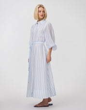 BRIAR DRESS SKY ANTIQUE STRIPE