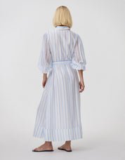 BRIAR DRESS SKY ANTIQUE STRIPE