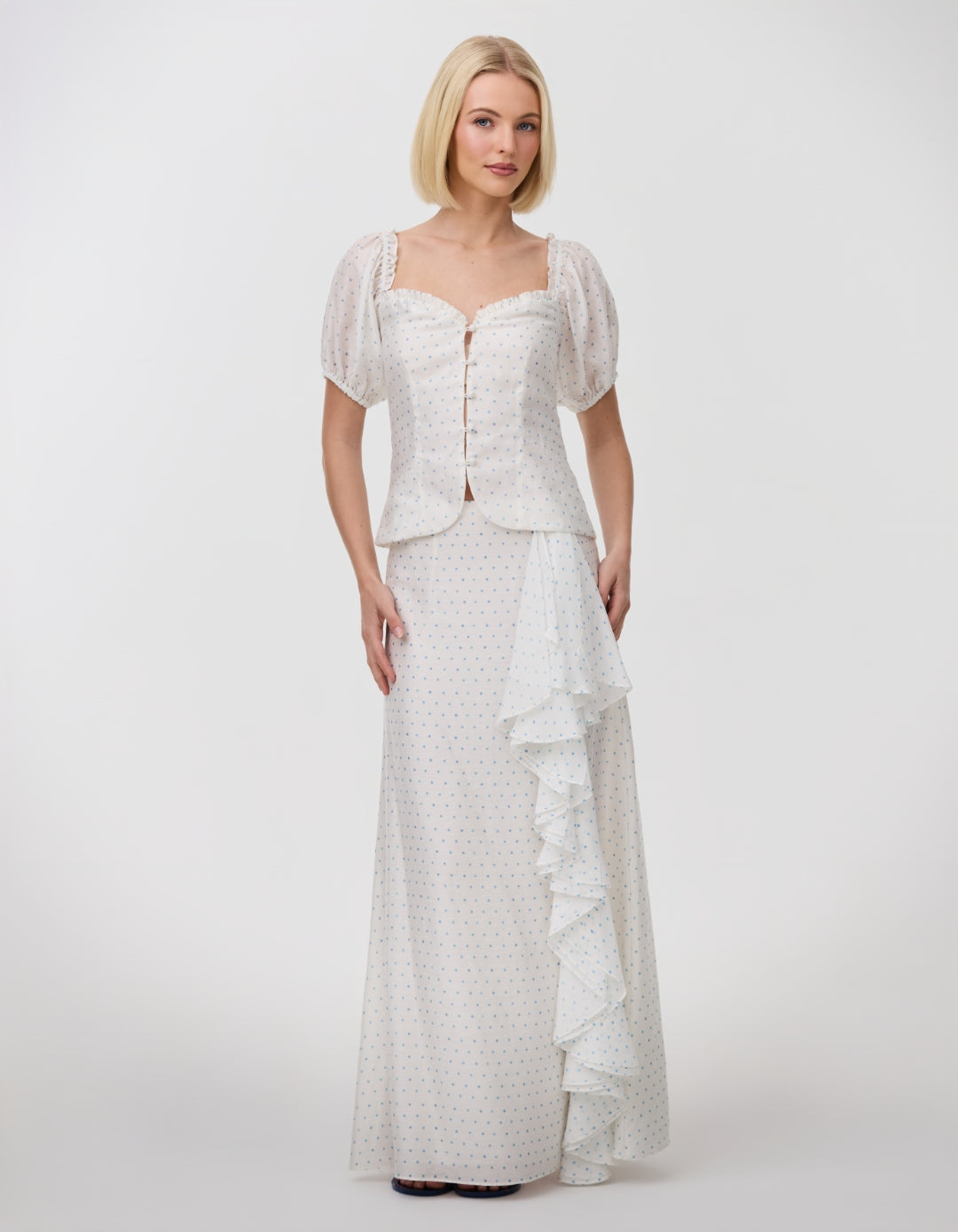 ODETTE SKIRT POWDER DOT