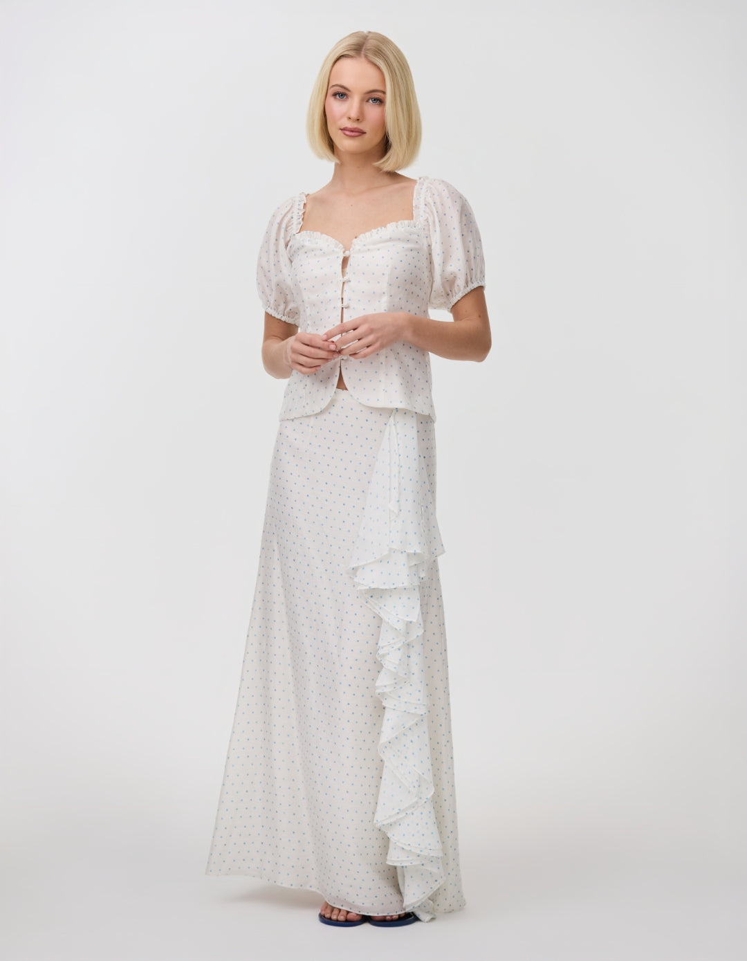 ODETTE SKIRT POWDER DOT