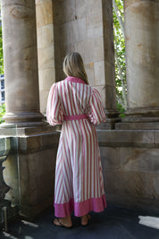 BRIAR DRESS POPPY BARK MULTI